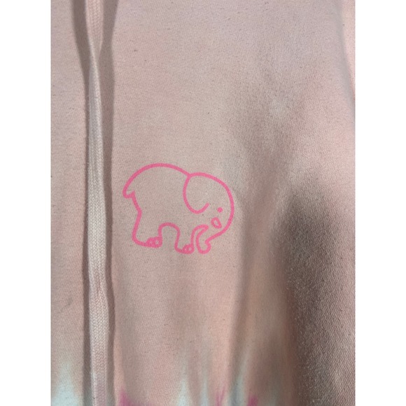 Ivory Ella Tie Dye Elephant Hoodie Pink Gray Blue Yellow Green Size 2XL Casual - Picture 4 of 12